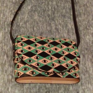 Ann Howell Bullard Handpainted Flap Bag